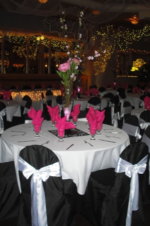 Black & Hot Pink Decor - Gallery - Black & Hot Pink wedding decorating ideas